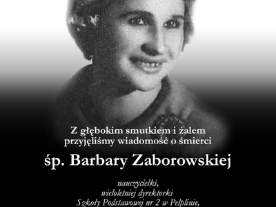 kondolencje - barbara zaborowska