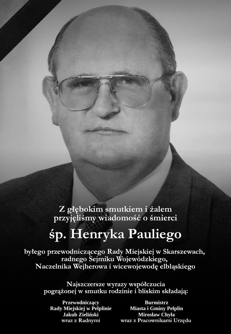 kondolencje - henryk pauli
