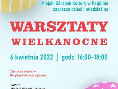 plakat warsztaty wielkanocne