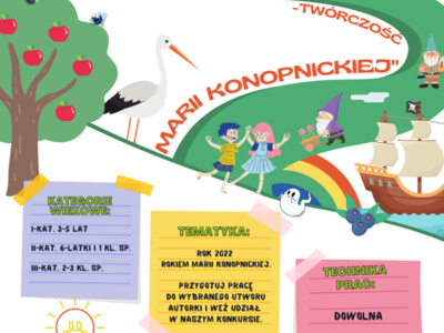 plakat dot. konkursu plastycznego dla dzieci