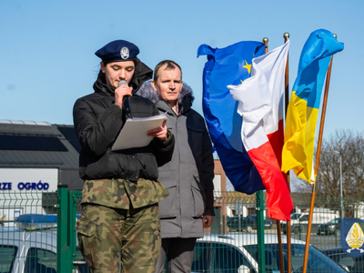 zdjęcie z manifestacji dla Ukriany 