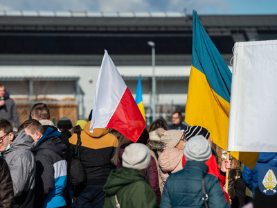 zdjęcie z manifestacji dla Ukriany 