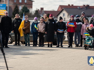 zdjęcie z manifestacji dla Ukriany 