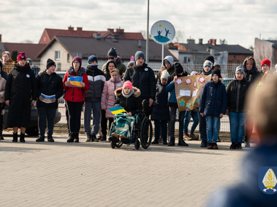 zdjęcie z manifestacji dla Ukriany 