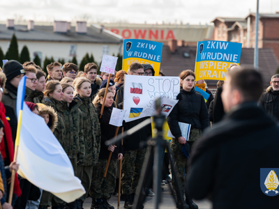 zdjęcie z manifestacji dla Ukriany 