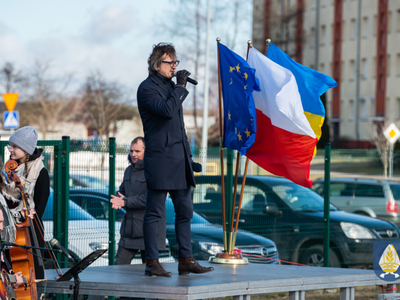 zdjęcie z manifestacji dla Ukriany 