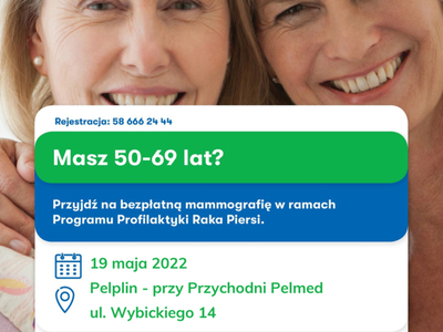 plakat dot. badań mammografii