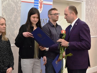 zdjęcie z gali wręczenia nagród Starosty Tczewskiego za 2021 r. 