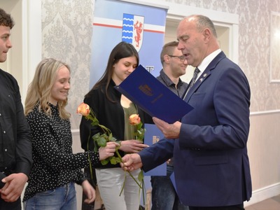 zdjęcie z gali wręczenia nagród Starosty Tczewskiego za 2021 r. 