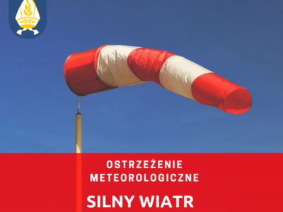 Ostrzeżenie meteorologiczne silny wiatr