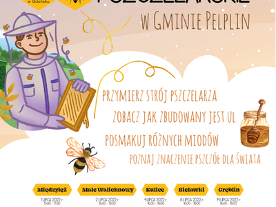 plakat dot. warsztatów pszczelarskich