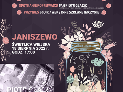 plakat dot. warsztatów słoikowych