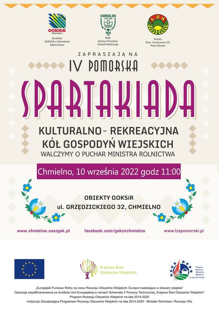 IV Pomorska Spartakiada Kulturalno – Rekreacyjna Kół Gospodyń Wiejskich
