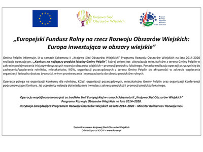 plakat dot. projektów KSOW