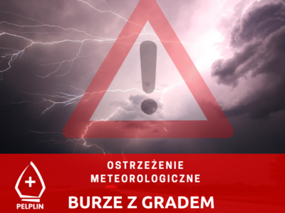 grafika ostrzeżenie meteorologiczne – burze z gradem
