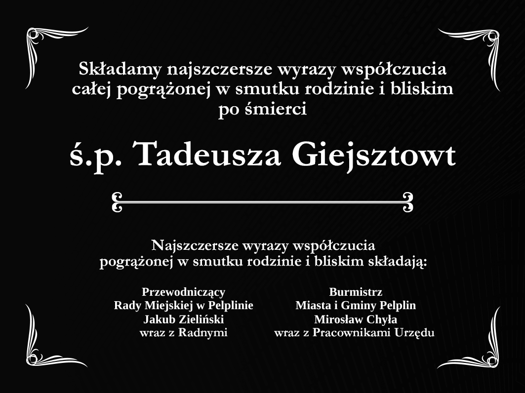 Zmarł Tadeusz Giejsztowt