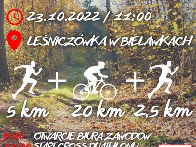 plakat Cross Duathlon Pelplin 2022