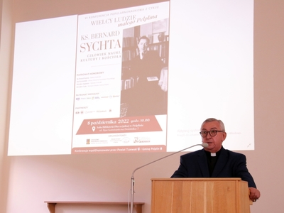 zdjęcie z konferencji  „Ks. Bernard Sychta – człowiek nauki, kultury i Kościoła”