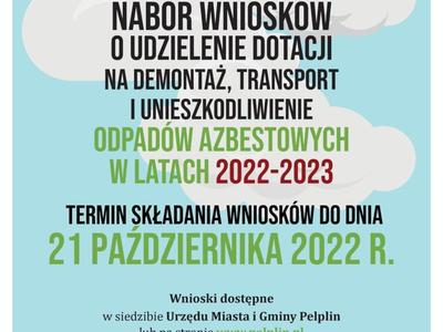 plakat azbest 2022