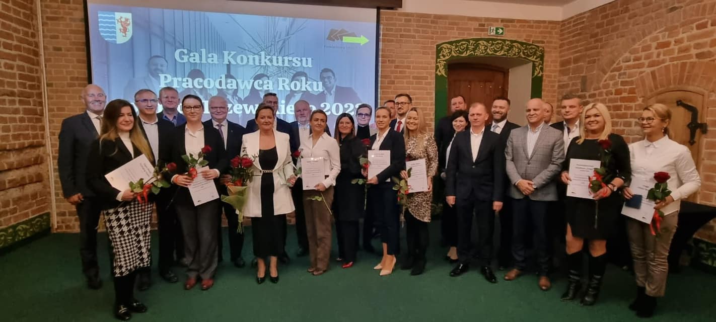 zdjęcie z gali wręczenia nagród w konkursie „Pracodawca Roku Powiatu Tczewskiego".