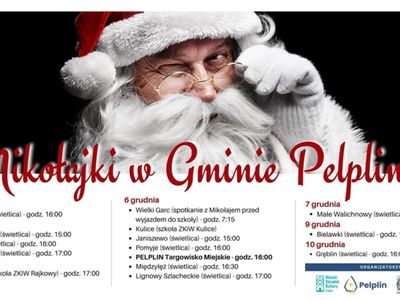 harmonogram Mikołajek w Gminie Pelplin 