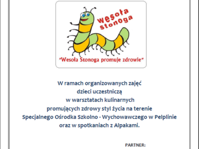 zdjecie z realziacji projektu "Wesoła Stonoga promuje zdrowie"