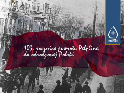 tło 103. rocznica powrotu Pelplina do odrodzonej Polski