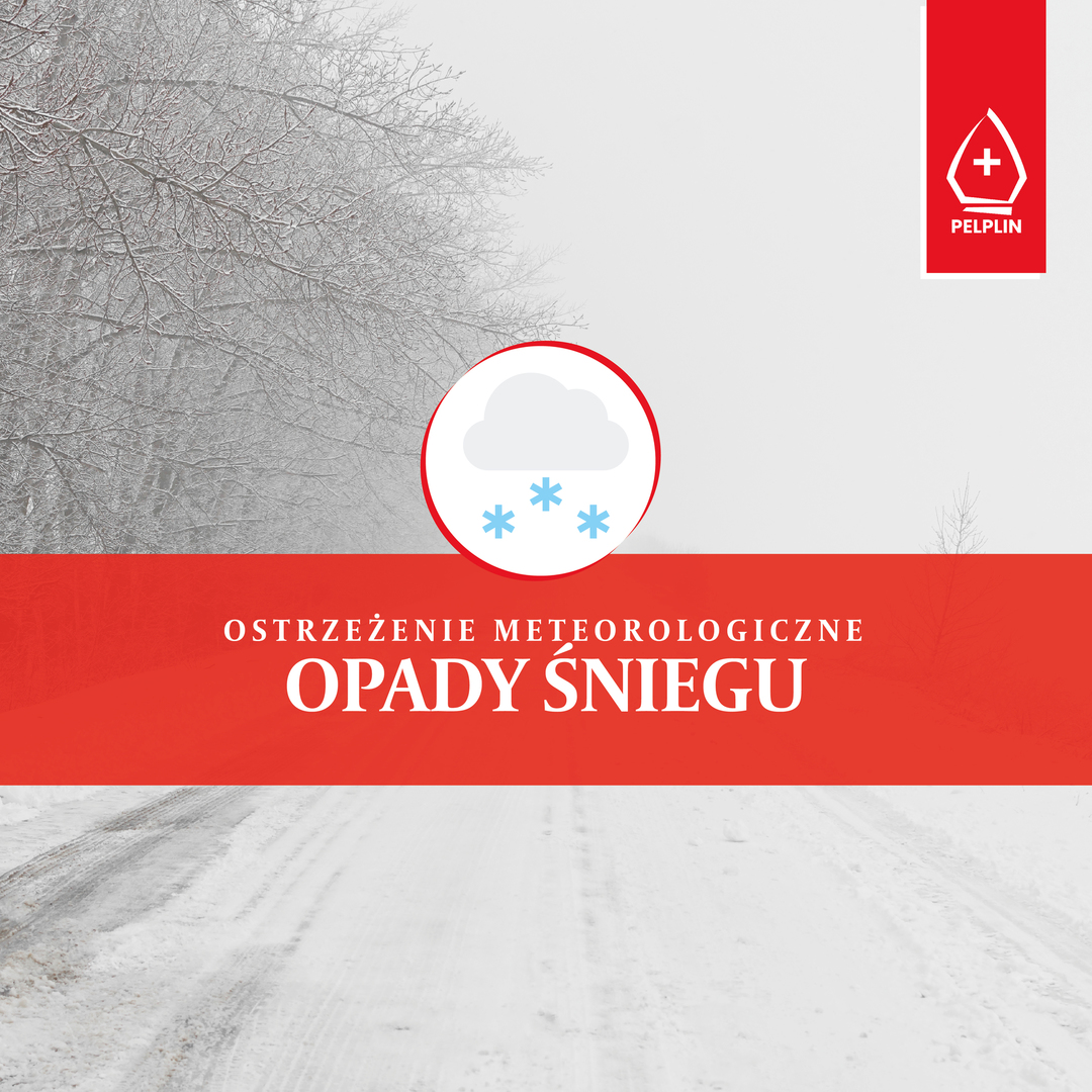 Ostrzeżenie meteorologiczne: intensywne opady śnieg