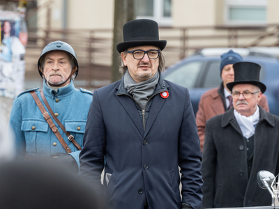 Zdjęcie z obchodówy 103. rocznicy powrotu Pelplina do odrodzonej Polski