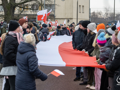 Zdjęcie z obchodówy 103. rocznicy powrotu Pelplina do odrodzonej Polski