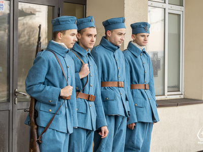 Zdjęcie z obchodówy 103. rocznicy powrotu Pelplina do odrodzonej Polski