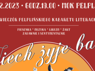 tło kabaret literacki „Niech żyje bal”