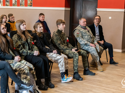 zdjęcie z gry miejskiej „Wilczym Tropem" 2023