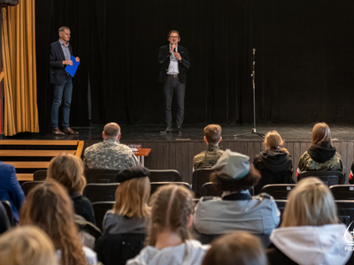 zdjęcie z gry miejskiej „Wilczym Tropem" 2023
