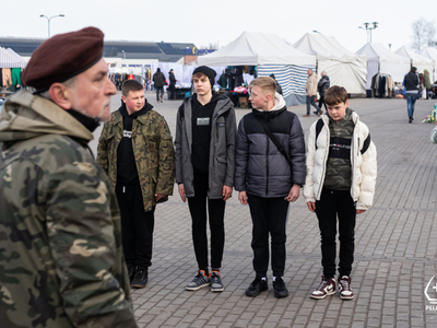 zdjęcie z gry miejskiej „Wilczym Tropem" 2023