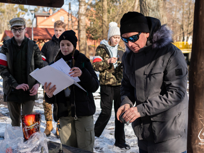zdjęcie z gry miejskiej „Wilczym Tropem" 2023