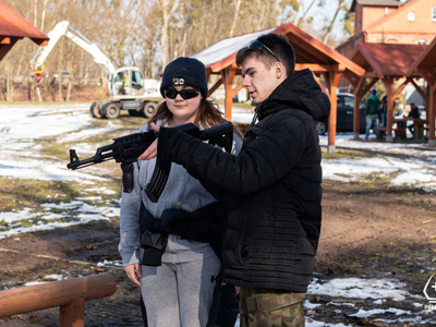 zdjęcie z gry miejskiej „Wilczym Tropem" 2023