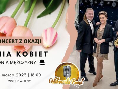 plakat Koncert z okazji Dnia Kobiet i Dnia Mężczyzny