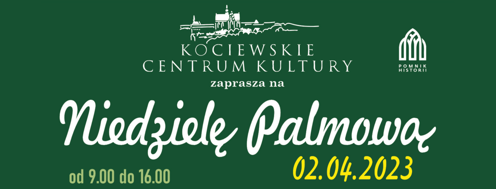 tło Niedziela Palmowa i Kiermasz Wielkanocny w Pelplinie