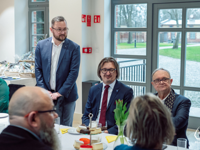 zdjęcie z uroczystego konwentu sołtysów Gminy Pelplin 