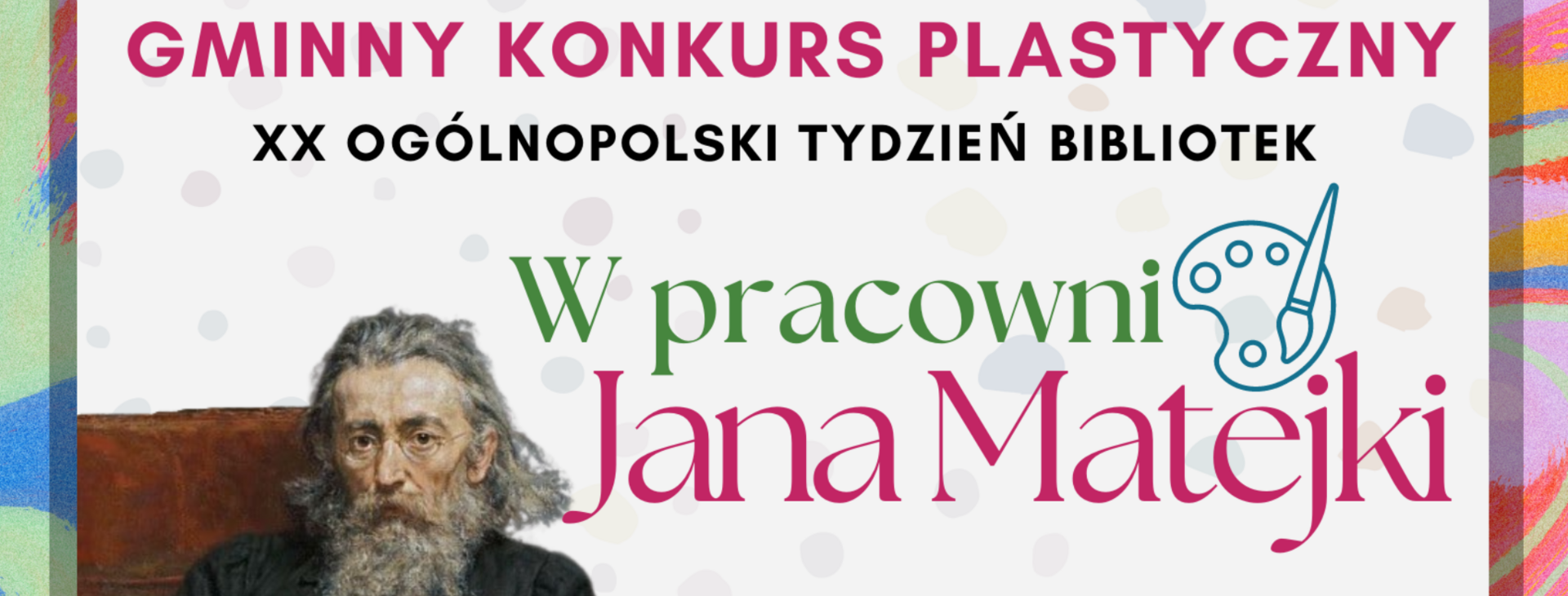 Gminnym Konkurs Plastycznym tło
