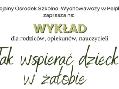 grafika wykład „Jak wspierać dziecko w żałobie”