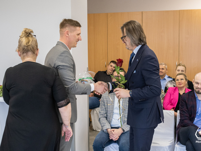 zdjęcie z uroczystości otwarcia nowej część przedszkola „Jedyneczka” w Pelplinie 