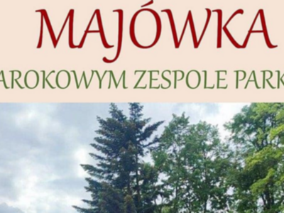 grafika tło majówka w Barokowym Zespole Parkowym w Pelplinie