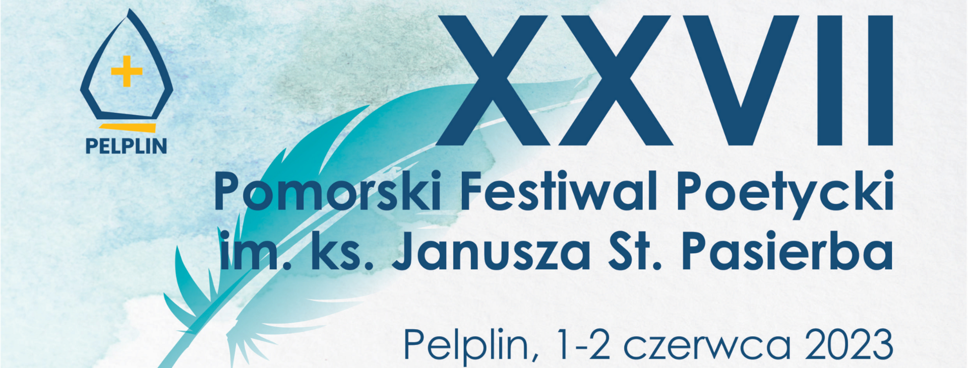 grafika tło XXVII Pomorski Festiwal Poetycki im. ks. Janusza St. Pasierba