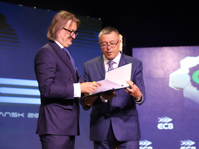 Zdjęcie z podpisania umowy o przyznanie dofinansowania Gminie Pelplin