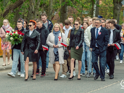 zdjęcie z pelplińskich obchodów Święta Narodowego Trzeciego Maja