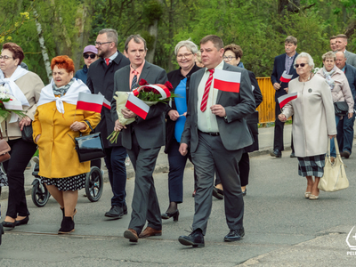 zdjęcie z pelplińskich obchodów Święta Narodowego Trzeciego Maja