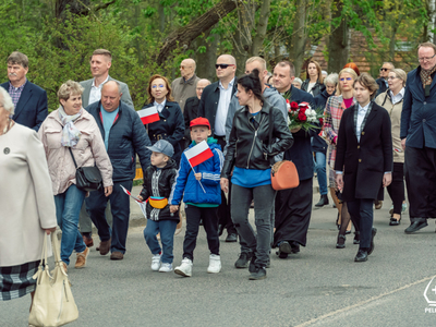 zdjęcie z pelplińskich obchodów Święta Narodowego Trzeciego Maja