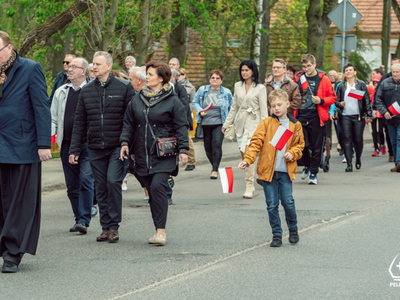zdjęcie z pelplińskich obchodów Święta Narodowego Trzeciego Maja